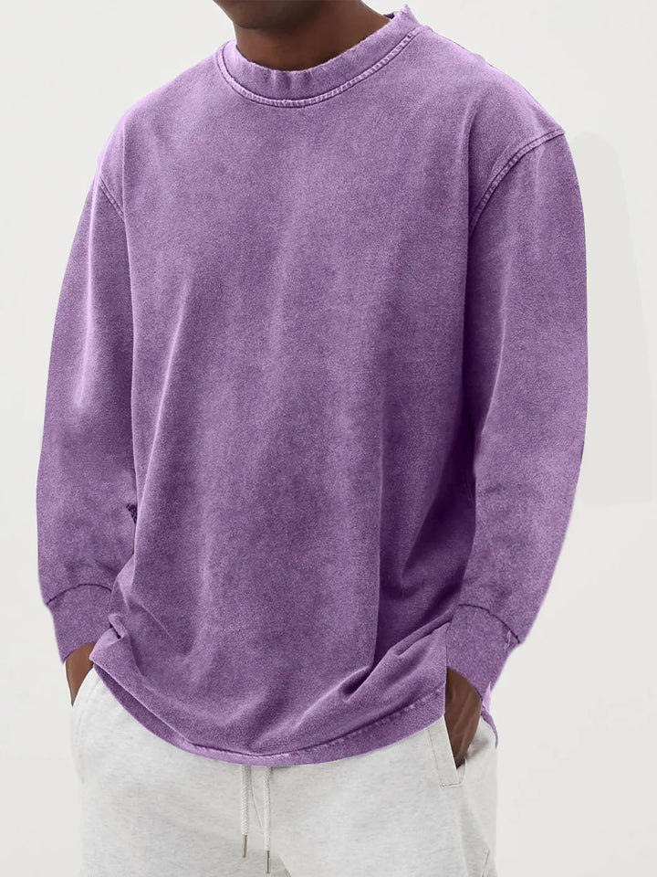 Casual oversized sweater for men in pleasant cotton blend Lune London