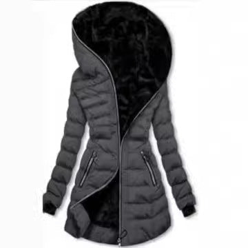 Women's padded winter jacket with luxurious lining and trendy high collar Lune London