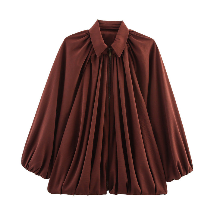 Ladies lightweight oversized silk jacket Lune London
