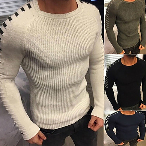 Knitted sweater for men with an innovative design and structured sleeves Lune London