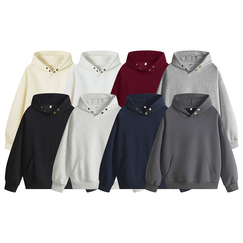 Hooded sweatshirt for women with innovative cut and practical snap buttons Lune London