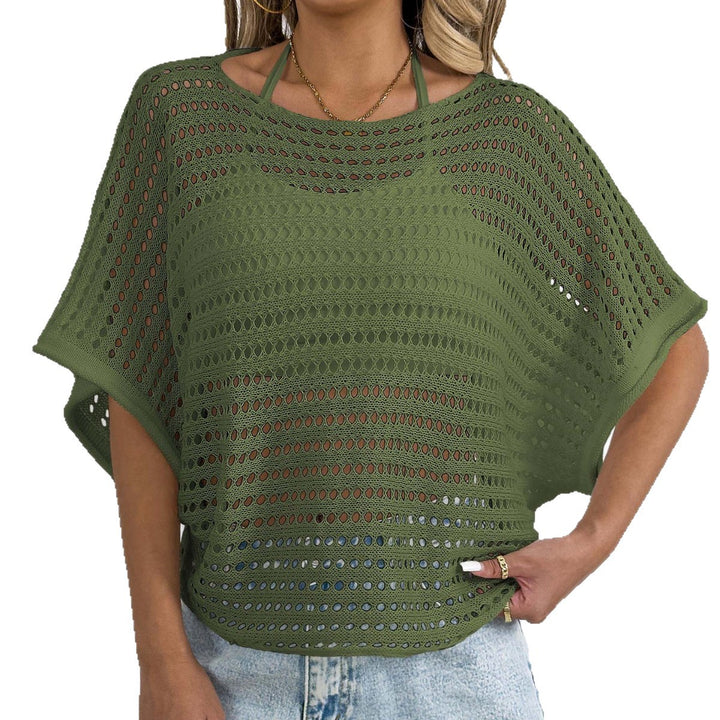 Ladies Open Weaving Crochet Outfit Top Lune London