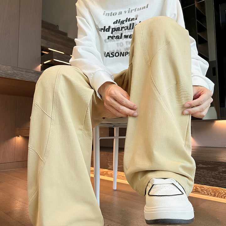 Women Loose Leisure Pants with Elastic Waistband and Practical Pockets Lune London