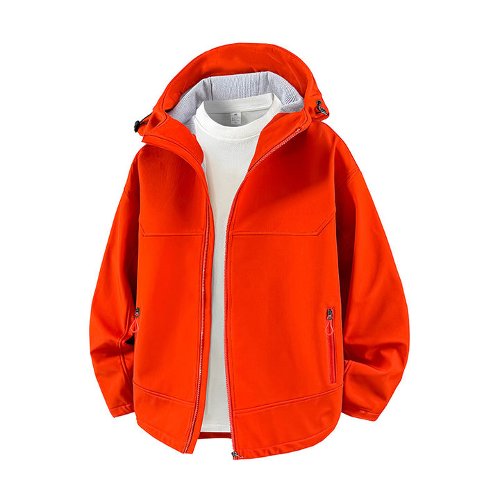 Ladies High-Collar Transitional Jacket with Functional Zipper Pockets Lune London
