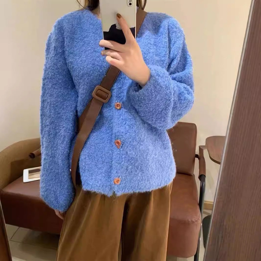 Cardigan confortable pour femmes avec détails de boutons et coupe ample Chic & Stil