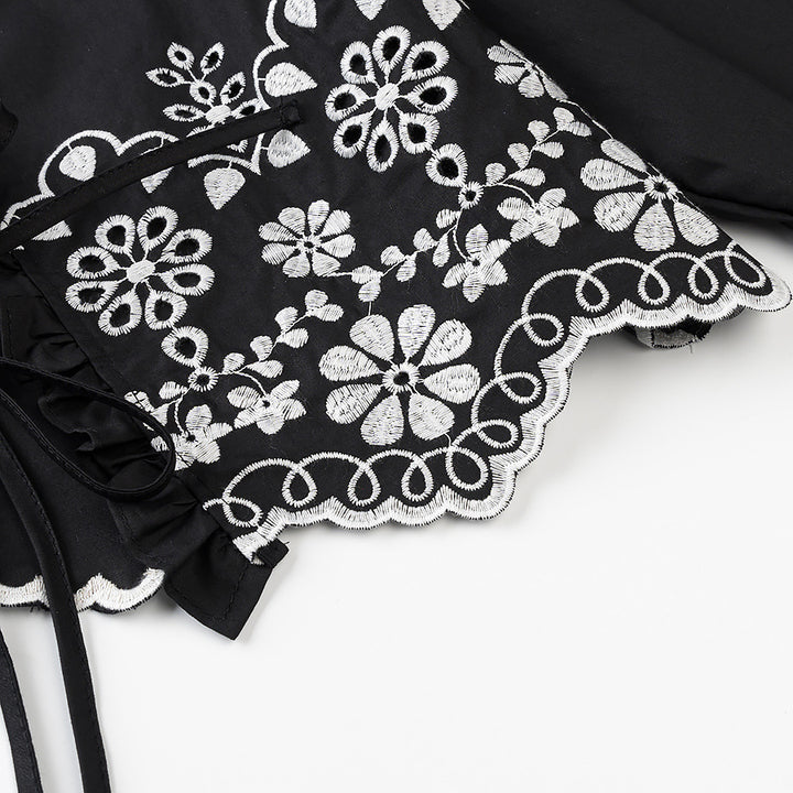 Elegant short bolero for women with floral embroidery Lune London