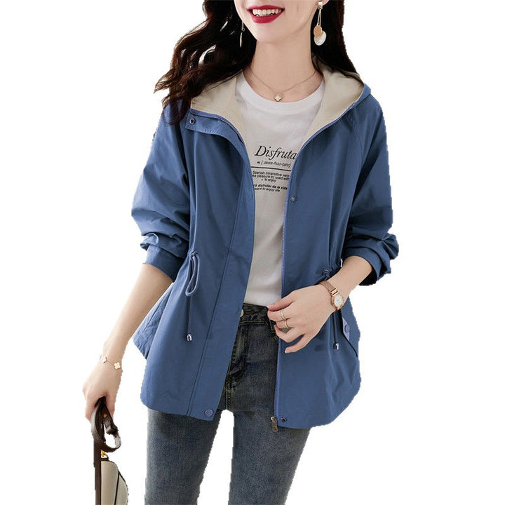 Veste de transition légère pour femmes avec design de capuche ajustable Chic & Stil