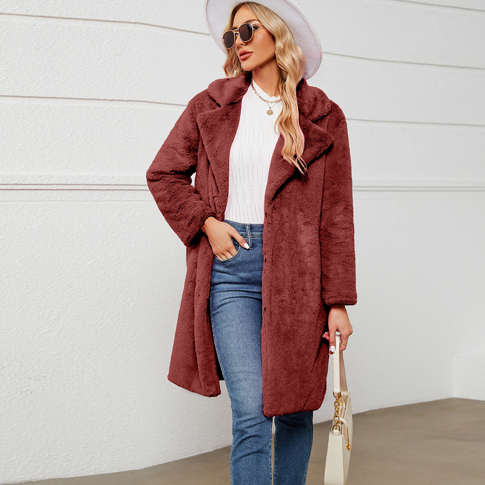 Ladies oversized soft fleece jacket Lune London