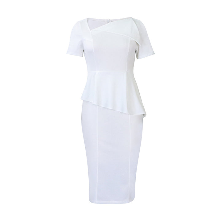 Sheath dress for women with peplum Lune London