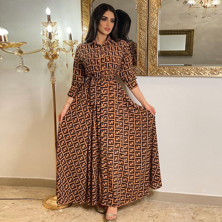 Trendy maxi dress for ladies with a fitted silhouette and an elegant button detail Lune London