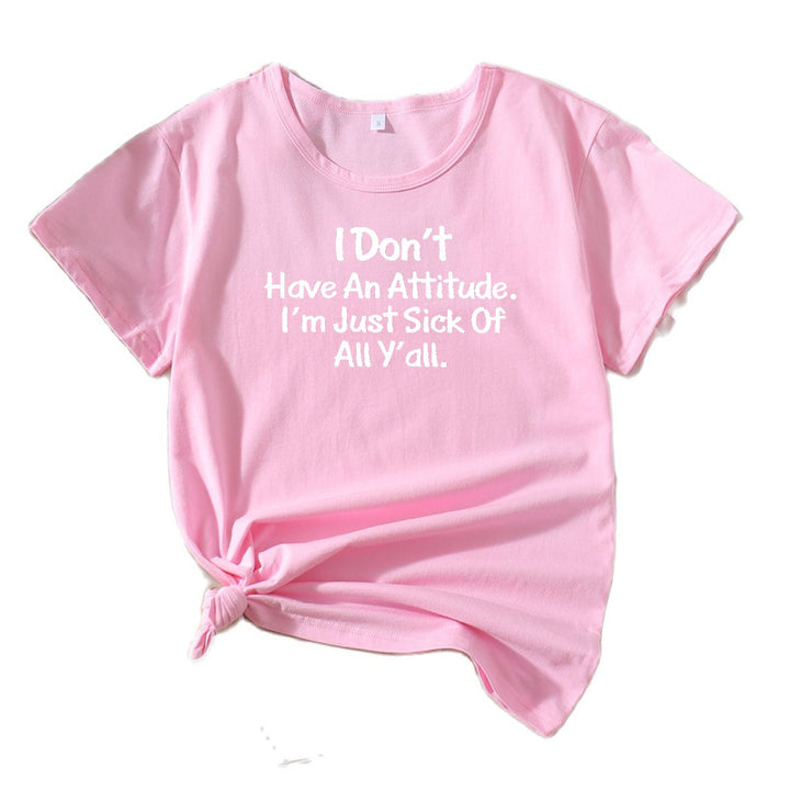 Ladies Casual Attitude Graphic T-Shirt Lune London