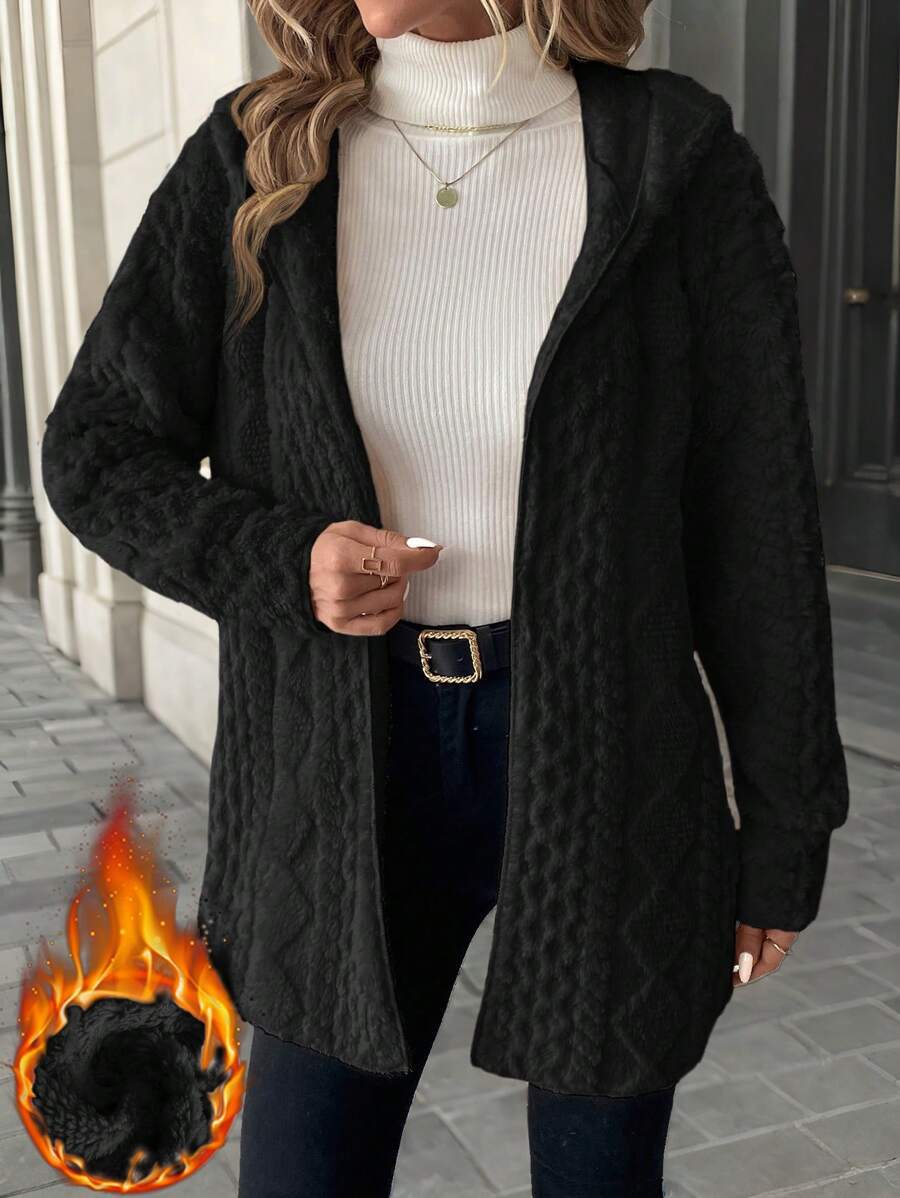 Ladies Fleece Jacket with luxurious velvety feel Lune London
