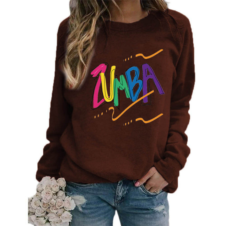 Sweatshirt pour femmes avec un design Zumba moderne et une coupe décontractée Chic & Stil