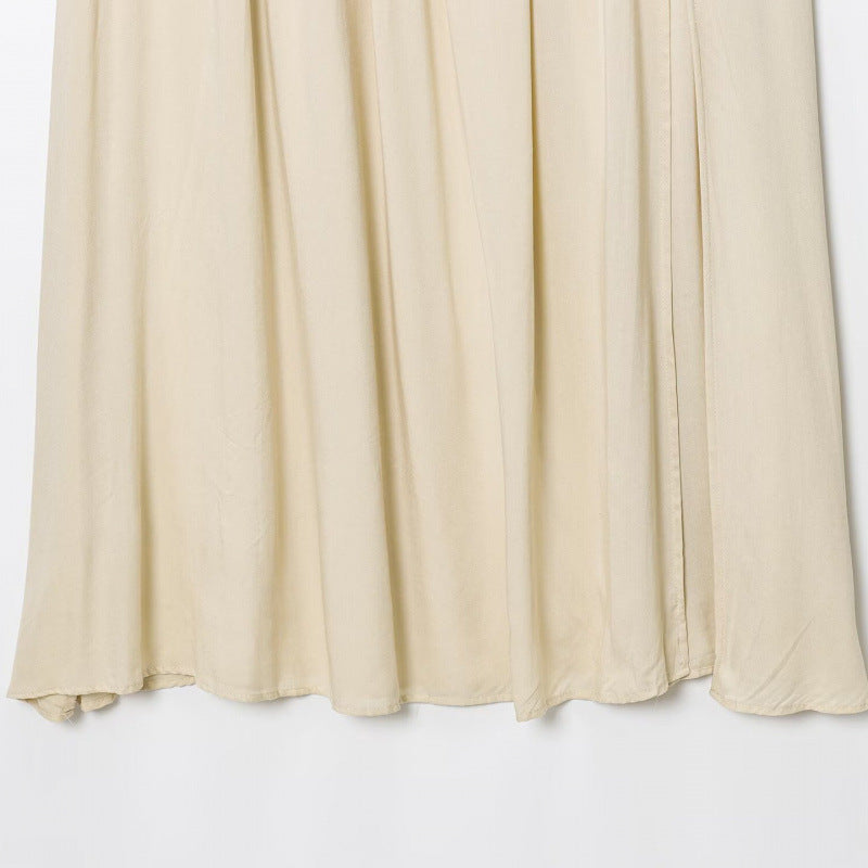 Maxi skirt for women with a belted waist and pleats Lune London