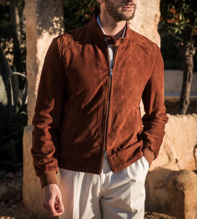 Luxurious suede jacket for men Lune London