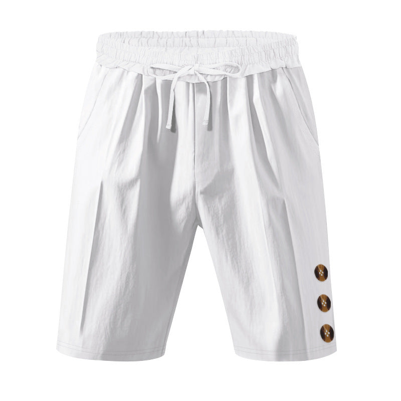 Leisure shorts for men with elastic waistband and practical side pockets Lune London