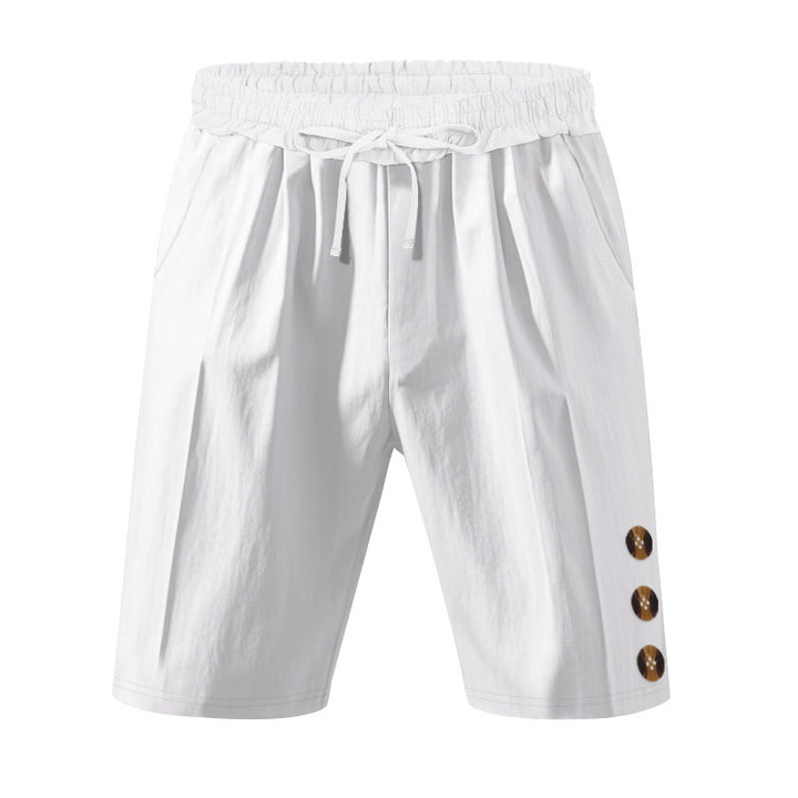 Leisure shorts for men with elastic waistband and practical side pockets Lune London