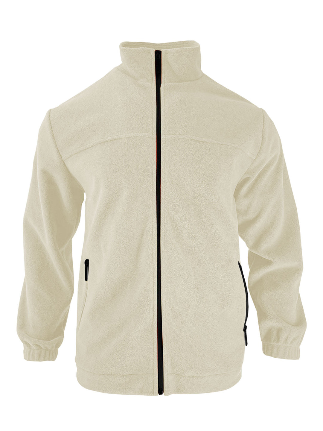 Fleece jacket for men with high collar and practical zip pockets Lune London