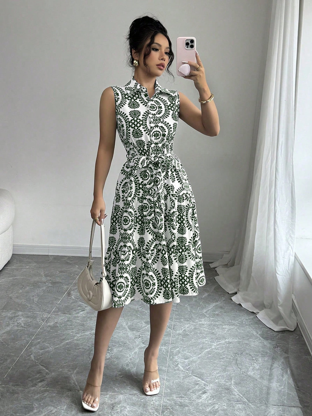 Lune London Elegant button shirt dress for women