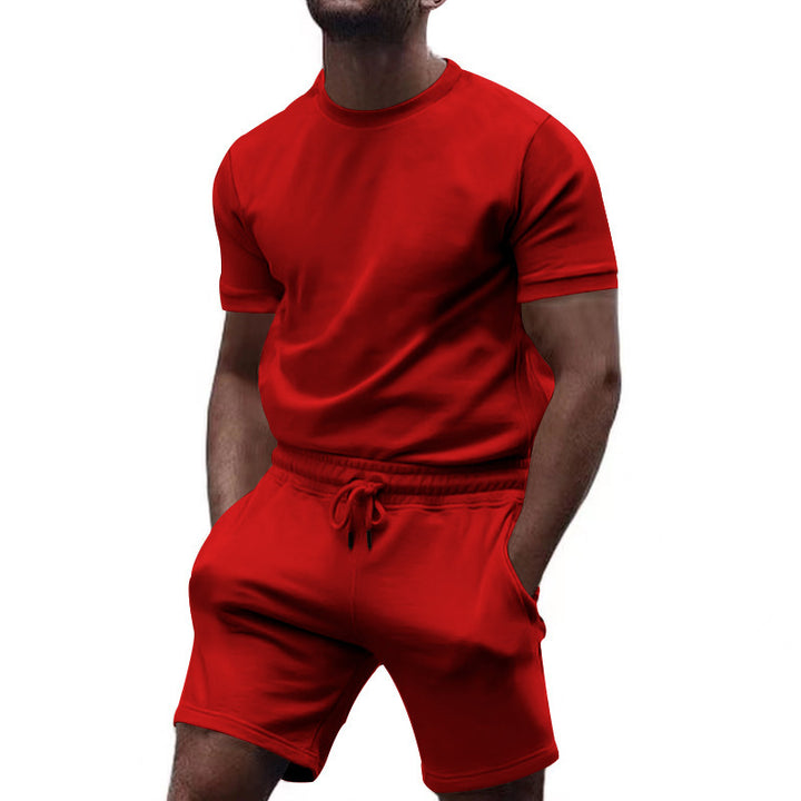 Short sleeve sports set for men with elastic waist Lune London