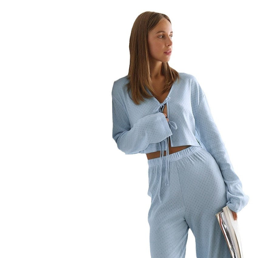 Casual lightweight lounge set for women with a modern short top Lune London