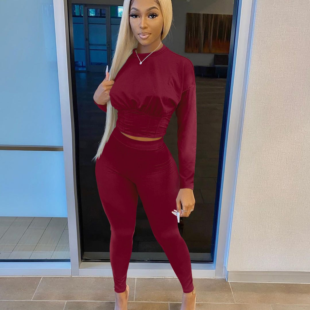 Women’s sports set with long sleeve top and leggings Lune London