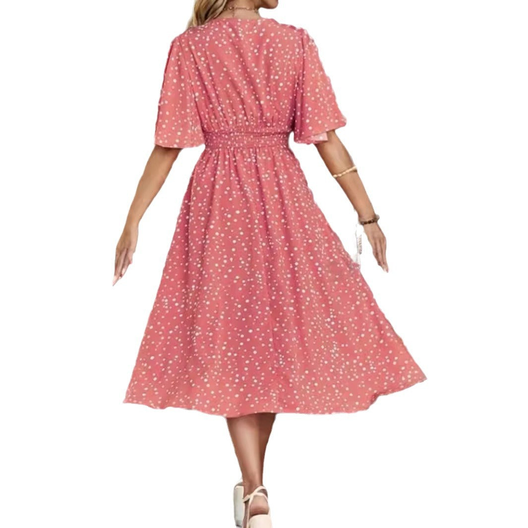 Elegant wrapped midi dress for women Lune London