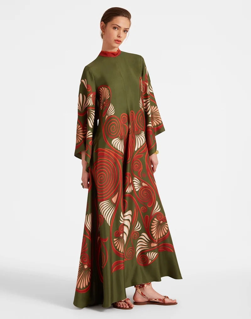 Lune London | Printed Three-Quarter Sleeve Dress