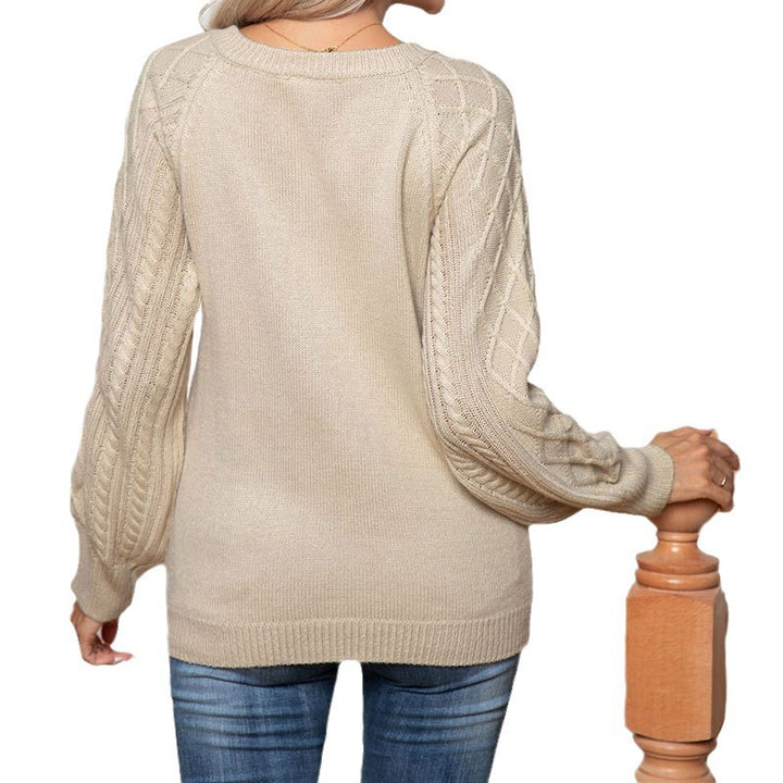 Pull en tricot pour femmes avec un look à motif en câble structuré Chic & Stil