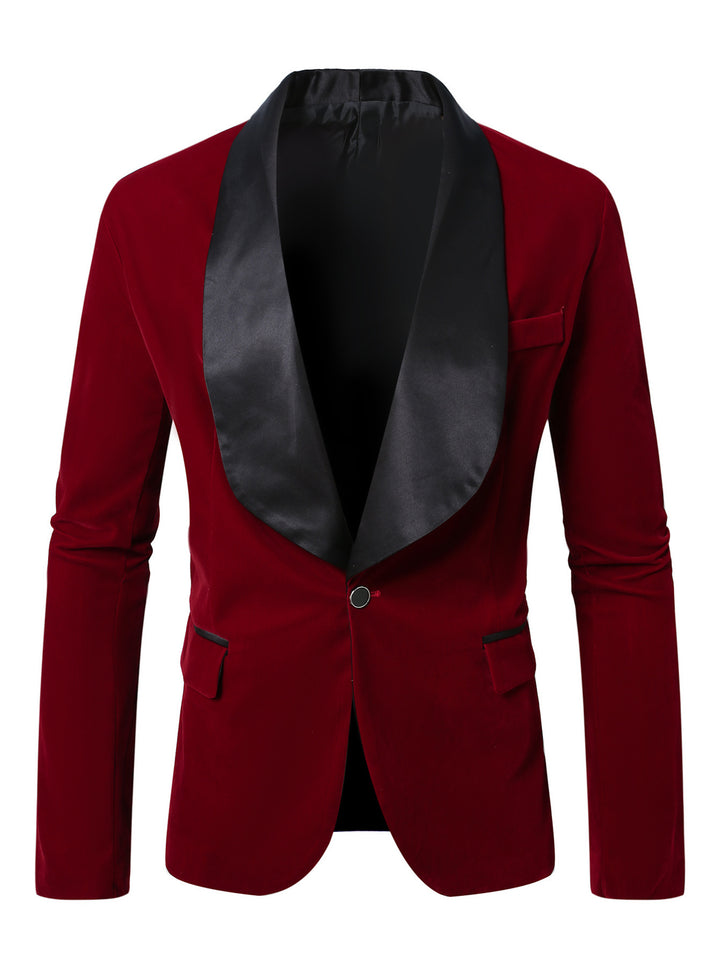 Elegant velvet jacket for men with satin lapels Lune London