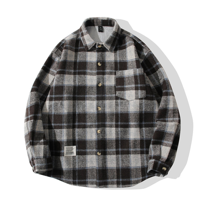 Comfortable plaid flannel shirt for men Lune London