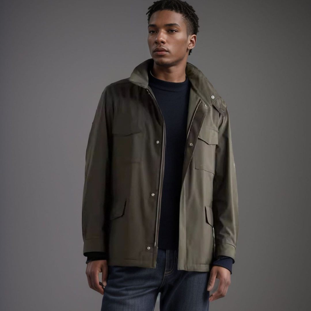 Functional jacket for men with an urban style featuring practical pockets Lune London