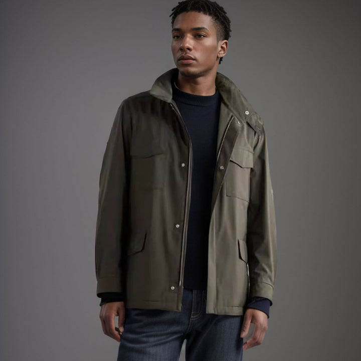 Functional jacket for men with an urban style featuring practical pockets Lune London