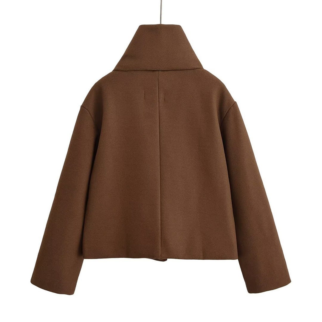 Ladies elegant transitional jacket with fashionable collar Lune London