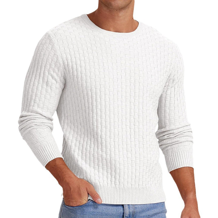 Structured sweatshirt for men with round neck and long sleeves Lune London