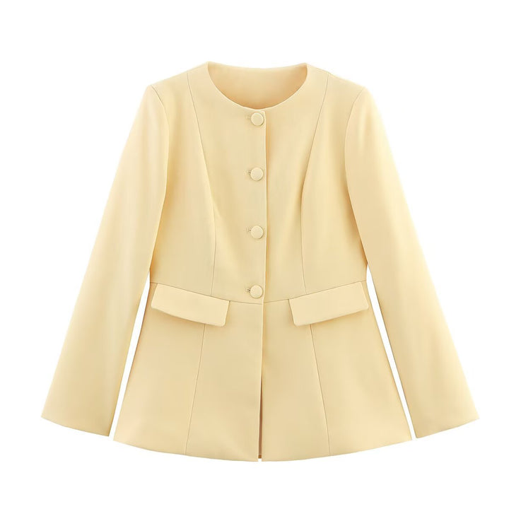 Veste blazer élégante pour femmes avec design structuré et poches pratiques Chic und Stil