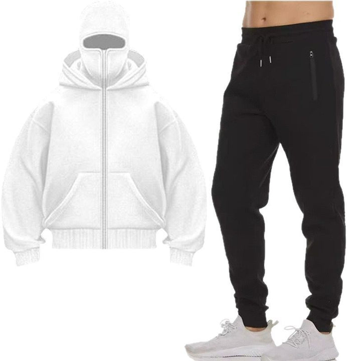 Women's hooded sweat jacket with practical continuous zipper placket and large pockets Lune London