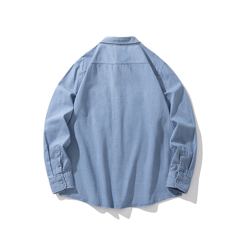 Casual denim shirt for women with pockets and button placket Lune London
