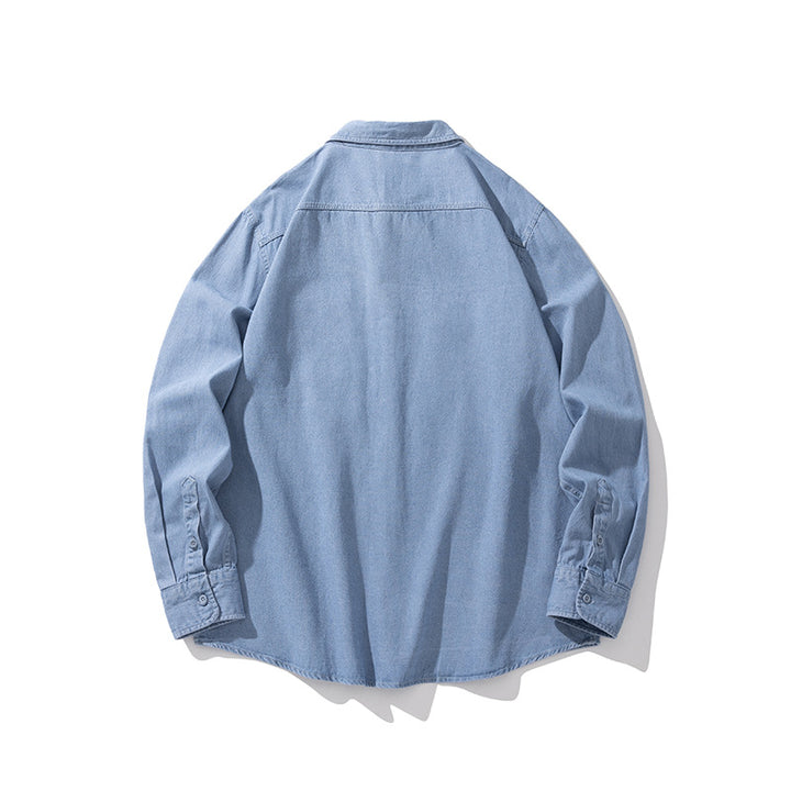 Casual denim shirt for women with pockets and button placket Lune London