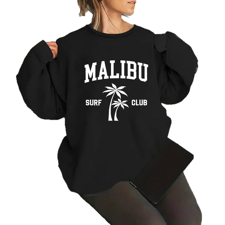 Sweat-shirt pour femmes avec impression décontractée de club de surf Chic & Stil