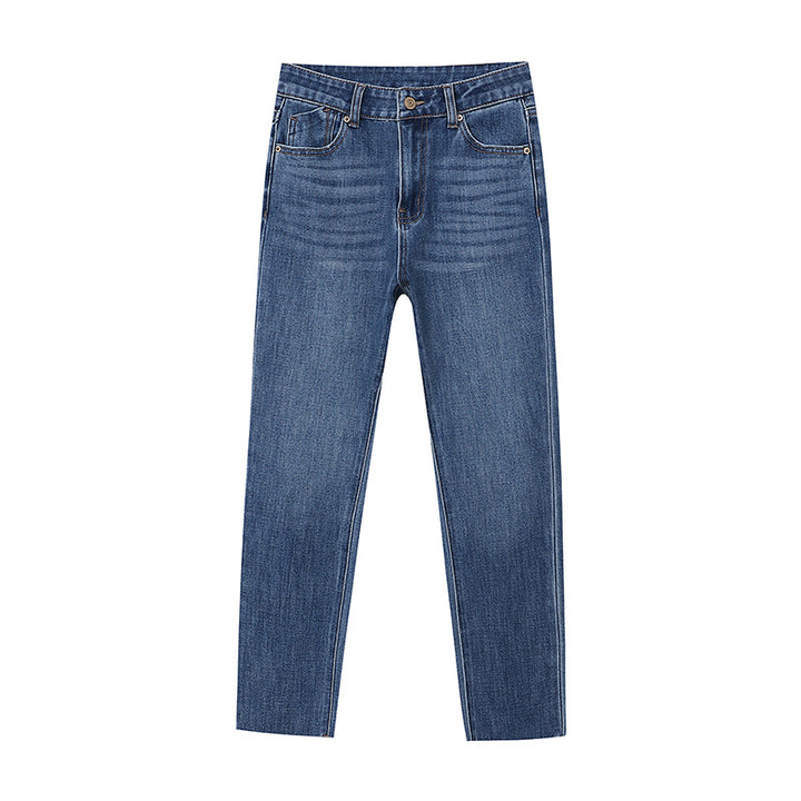 Women timeless high-waist denim pants with slim fit Chic & Stil