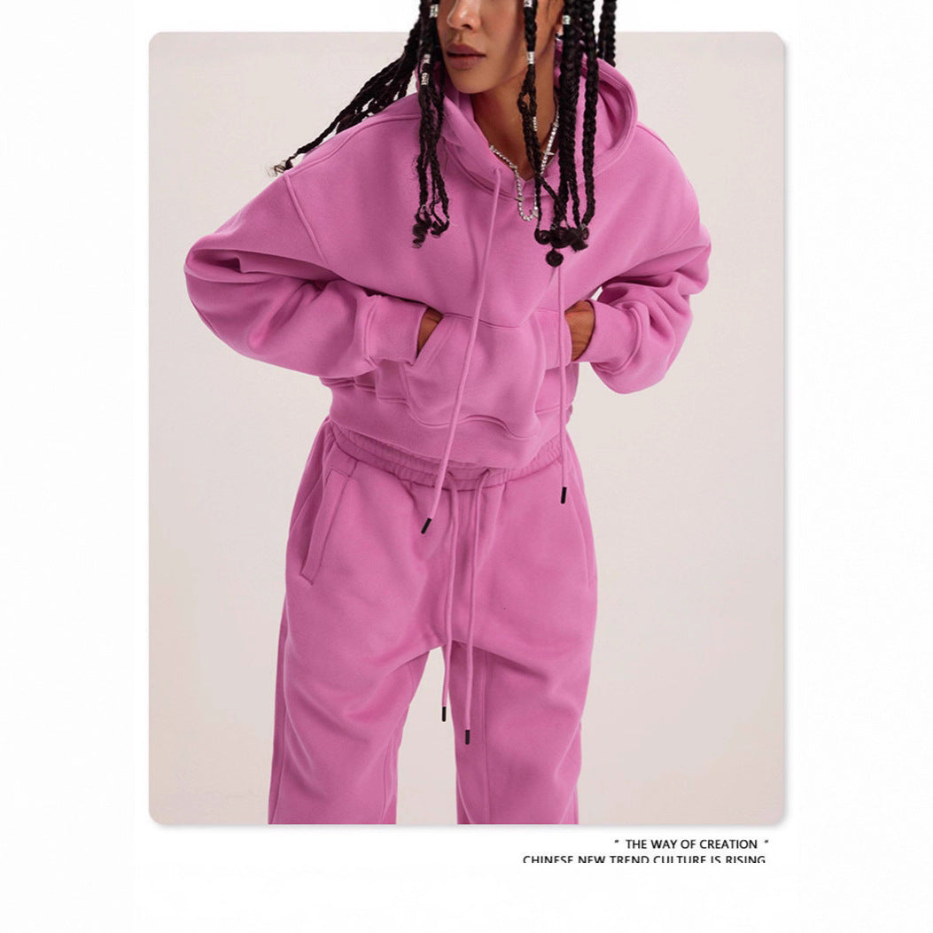 Lune London short hoodie set and jogger pants for women