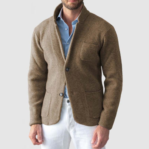 Men's cardigan with elegant cut and practical pockets Lune London