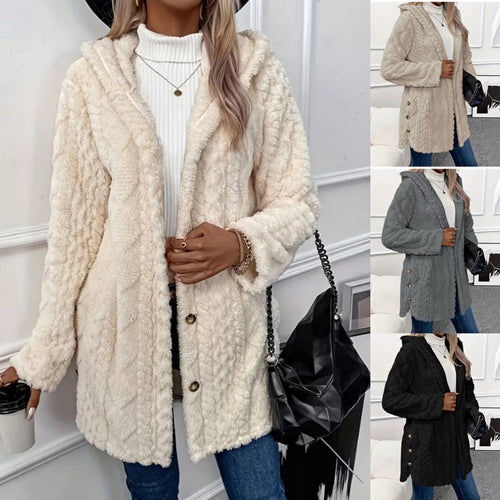 Women Cozy Fleece Jacket Lune London