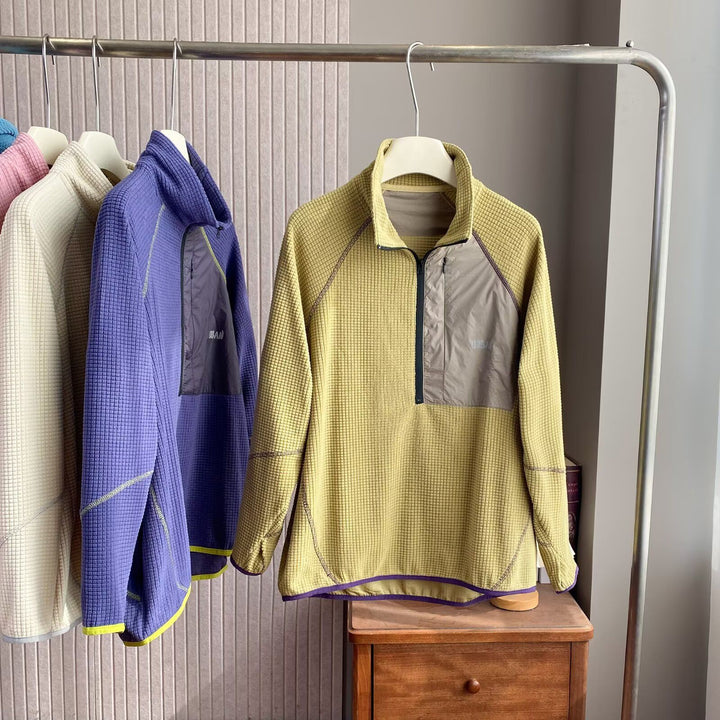 Pull en polaire fonctionnelle pour femmes avec zip court à l'avant Chic & Stil