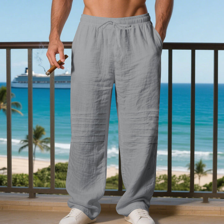Casual beach pants for men with a relaxed style and practical pockets Lune London