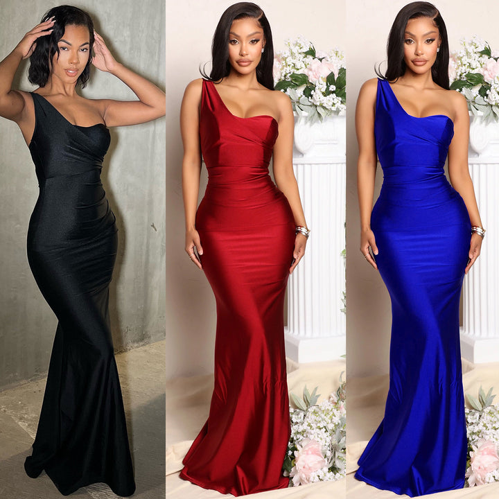Lune London One-Shoulder Evening Dress for Women