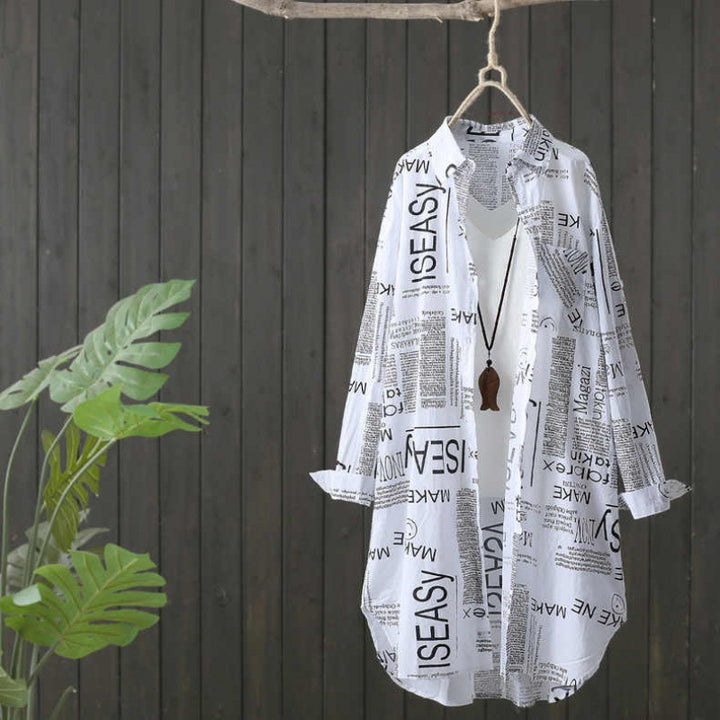 Lightweight printed kimono jacket for women Lune London