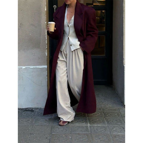 Elegant double trench coat for women in loose fit Lune London