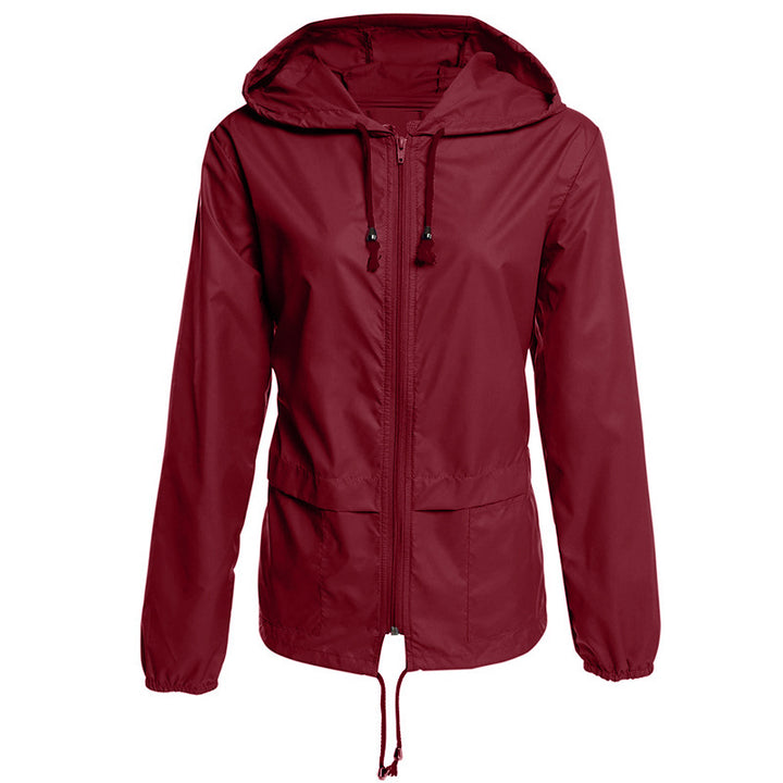 Ladies lightweight transition jacket with adjustable drawstring Lune London